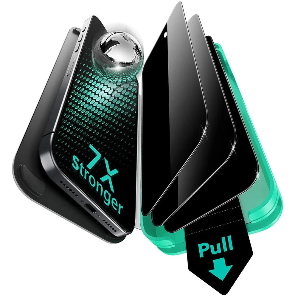 Folie pentru iPhone 17 Pro (set 3) - ESR Privacy Armorite Screen Protector UltraFit - Black