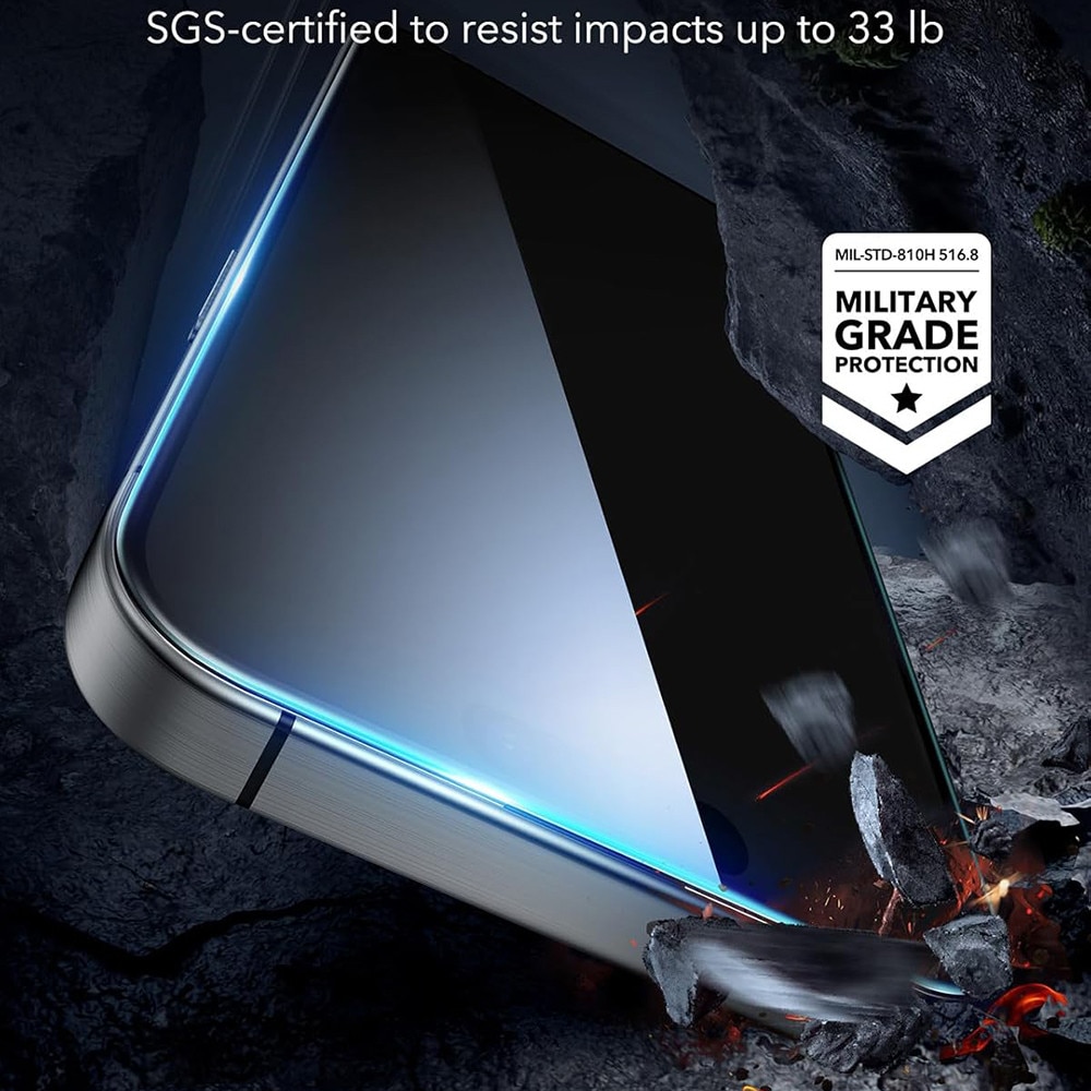 Folie pentru iPhone 17 Pro Max (set 3) - ESR Tempered Glass - Clear