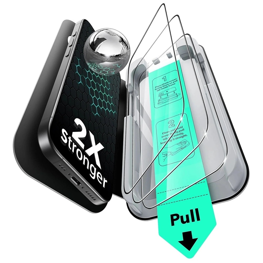 Folie pentru iPhone 17 (set 3) - ESR Tempered Glass UltraFit - Clear