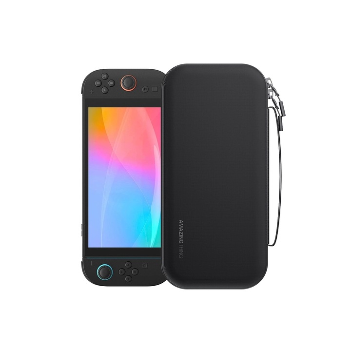 Husa AmazingThing PlayShield Pack compatibila cu Nintendo Switch 2, Negru