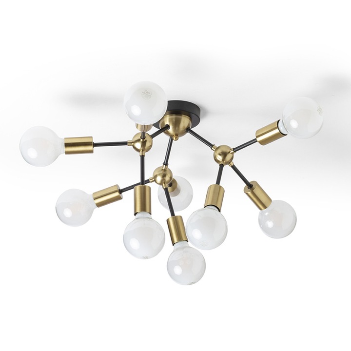 Rendl R14397 Artemia Плафон с декоративни месингови накрайници за LED крушки E27, 15 W, 230V