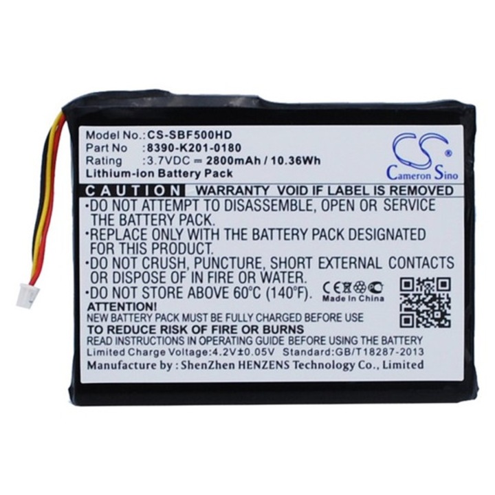 Cameron sino li-ion akkumulátor, 3.7v, 2800mAh, kompatibilis seagate 8390-k201-0180 kompatibilis-vel