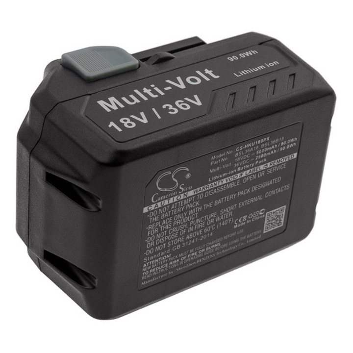 Cameron sino li-ion akkumulátor, 18v, 5000mAh, kompatibilis hikoki bsl36a18 kompatibilis-vel