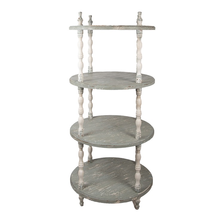 Рафт дървен зелено-бежов Ø 80x175 см