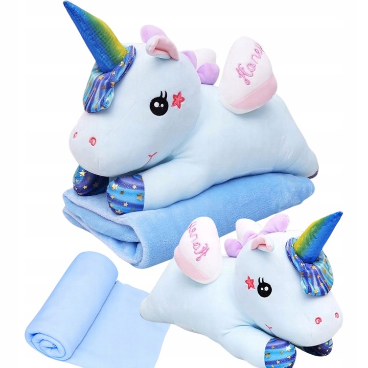 Poduszka PLUSZOWa MASKOTKA PLUSZAK MIŚ Z KOCYKIEM DUŻY 3W1 XL MIĘCIUTKI