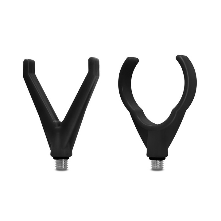 Set suporti lansete Delphin HoldSET, U/V, 1 suport frontal, 1 suport posterior, negru