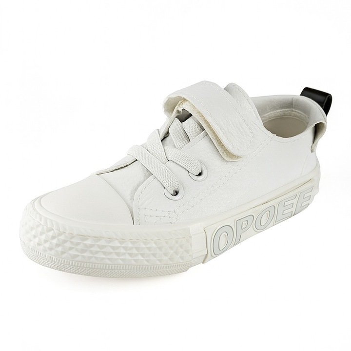Gyerek tornacipő Chippo Kids 93134-1, 25-30, Ekobőr, Fehér, Fehér