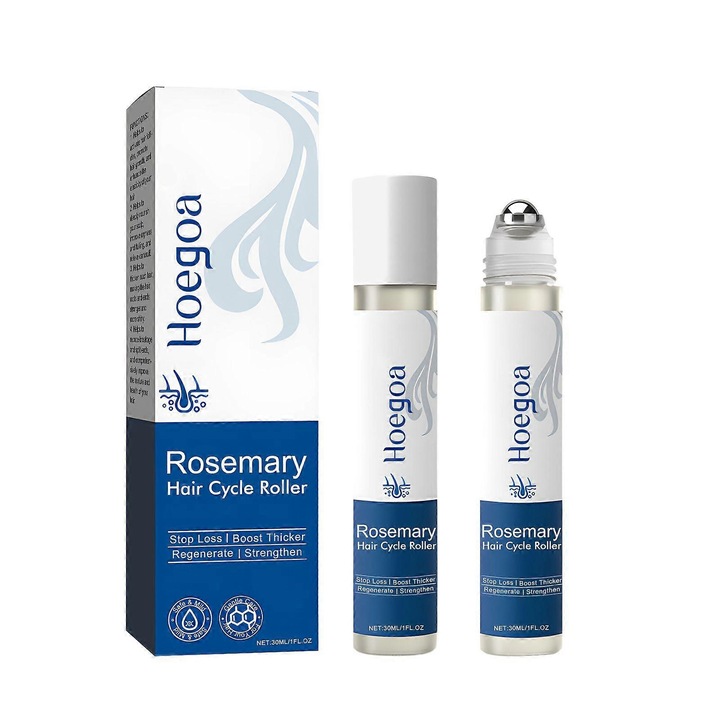 Serum pentru Cresterea Parului cu Ulei de Rozmarin si Ghimbir, Hoegoa, 30 ml