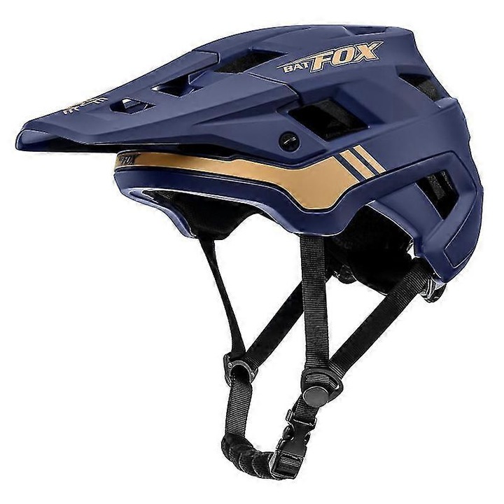 Batfox LA303-105 hegyikerékpár, Mtb kerékpáros sportkerékpár, felnőtteknek, férfiaknak és nőknek, levehető napellenzővel (3 méret, 6 szín), XL, sötétkék