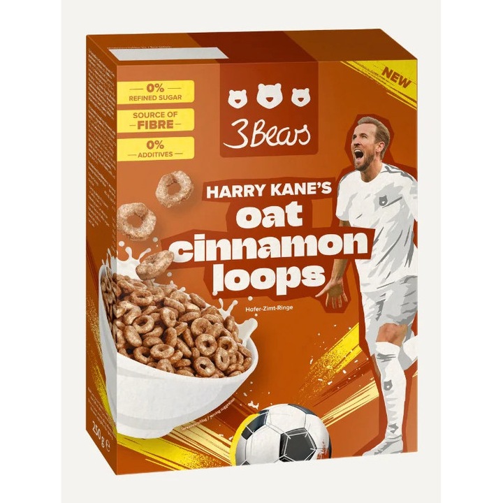 Inele din cereale cu scortisoara, fara zahar rafinat, Harry Kane 250 g