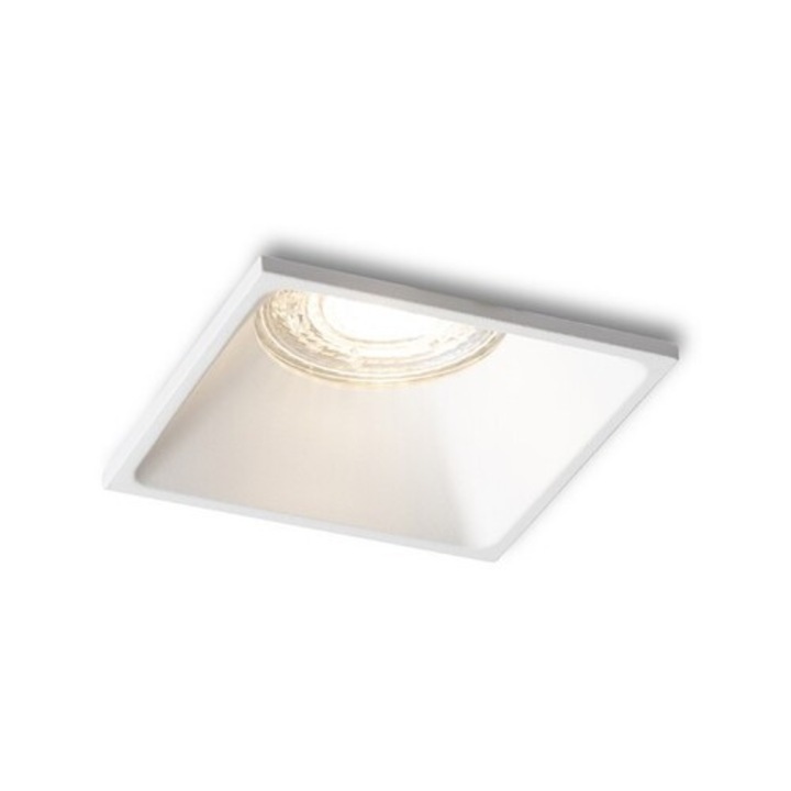 Rendl R13390 LED профилна вградена квадратна алуминиева лампа с матов разсейвател за крушка GU10
