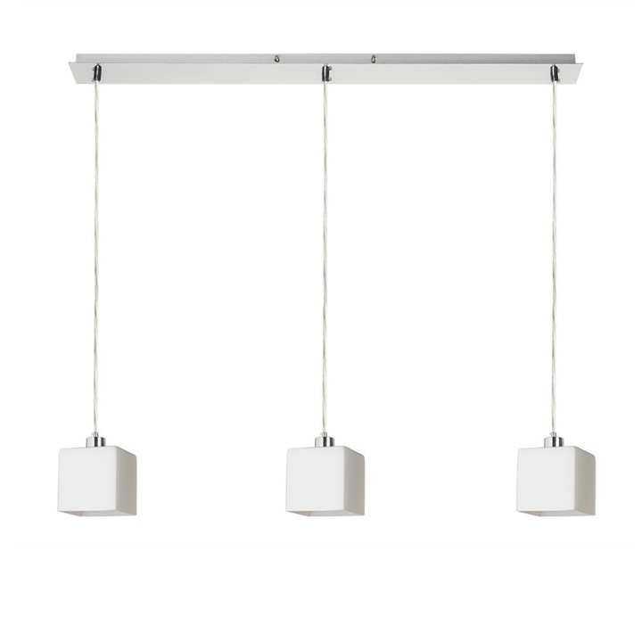 Rendl R14021 Dados Висяща Линейна Лампа със Стъклени Абажури за E27 Led Крушка, 11 W, 230V