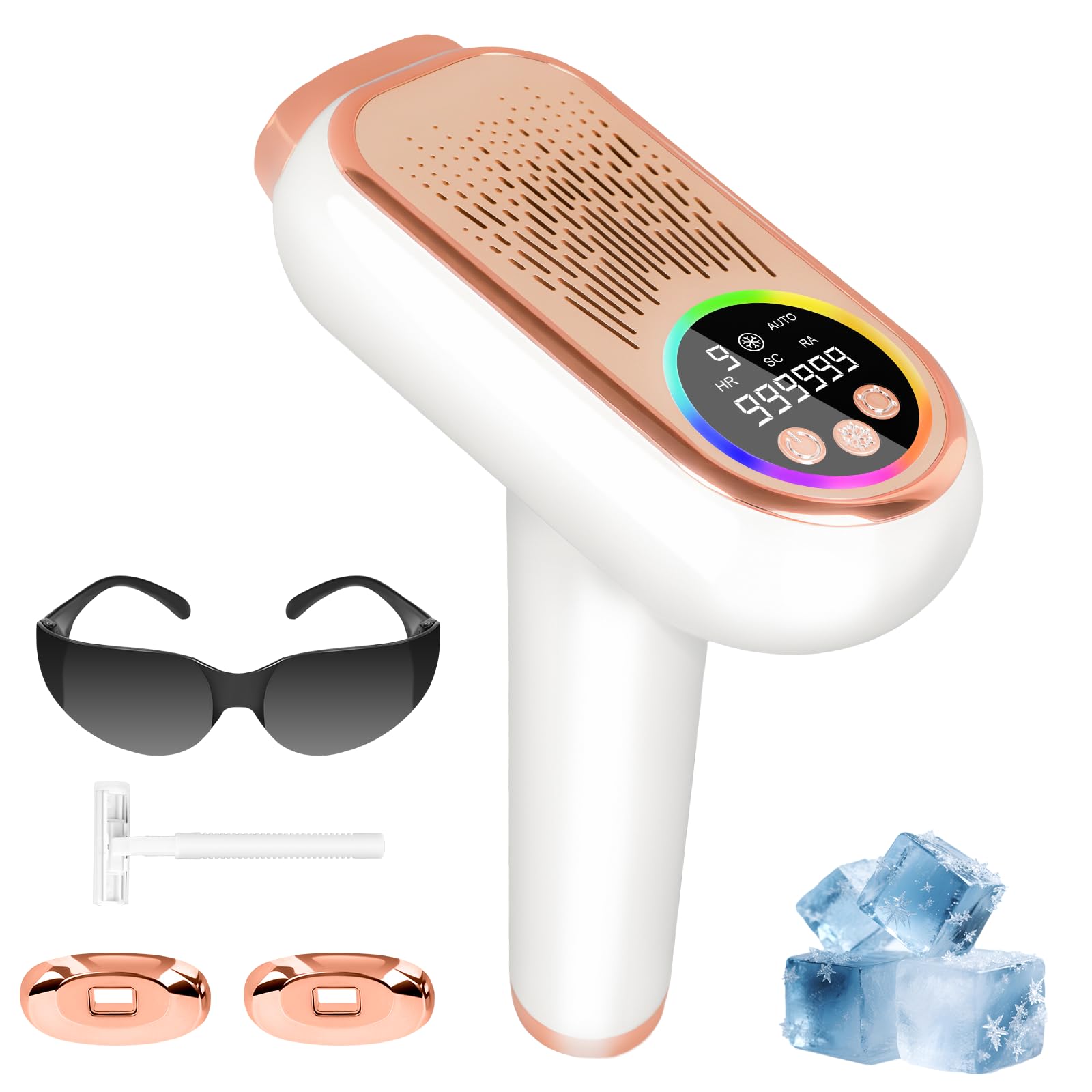 Epilator IPL NICEWIN, 9 niveluri de energie, 999.999 impulsuri