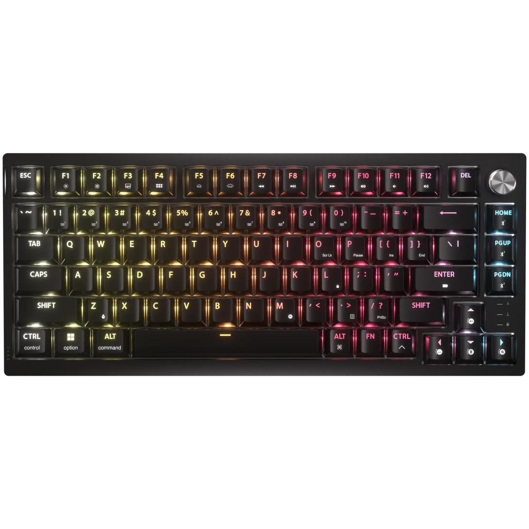 Tastatura Gaming Mecanica Corsair K65 PLUS, iluminare RGB, switch Corsair MLX Tactile, taste macro si multimedia, Negru