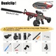 Arma automata M4A1electrica, Suness, 20000 Bile din Gel, Poate incarca 1000 de bucati odata, Prindere Ergonomica, Jucarie Sigura pentru Copii, Pentru ziua de nastere, craciun, favor de partid, 93cm, ABS, Rosu/Negru