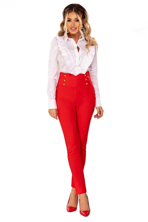 Piros jersey nadrág, P 975