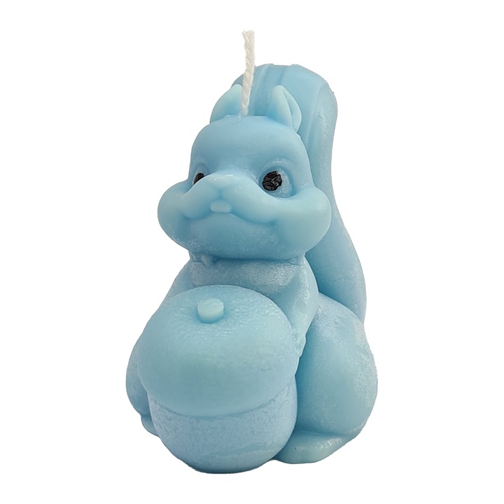 Dekoratív gyertya - mókus