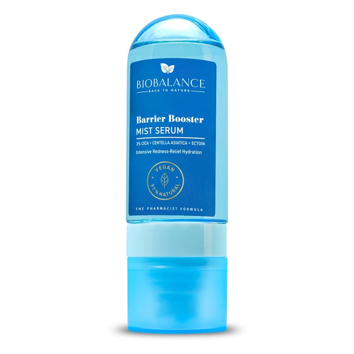 Barrier Booster, ser spray facial antiroseata intens hidratant, BioBalance, 80 ml