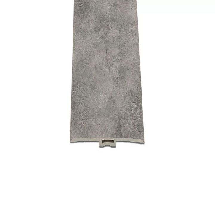 Profil de trecere Leziter Vinil SPC pardoseală Serona efect de piatră gri nisip 2400x45x6 mm