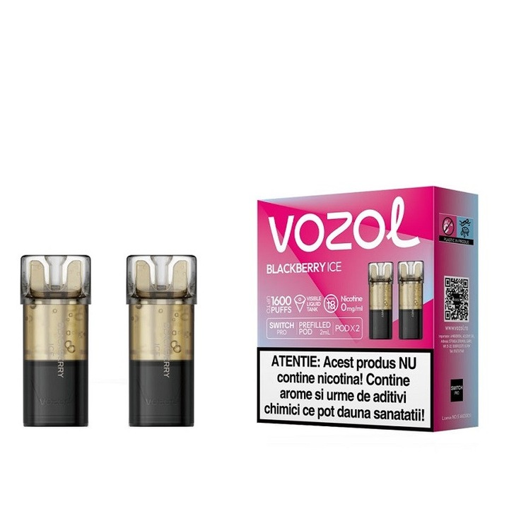 Set 2 cartuse Vozol Switch Pro 800 pufuri 20mg - Blackberry Ice