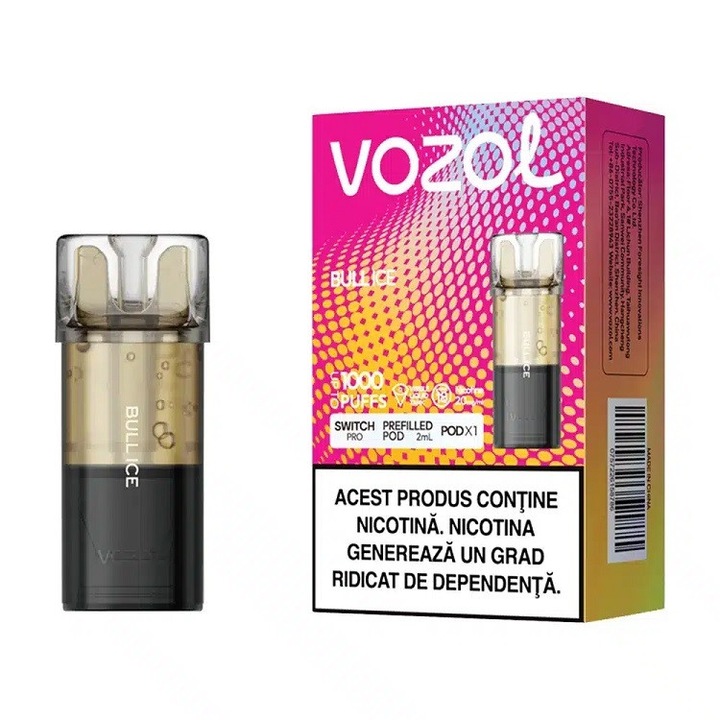 Cartus Vozol Switch Pro 1000 pufuri 20mg - Bull ICE