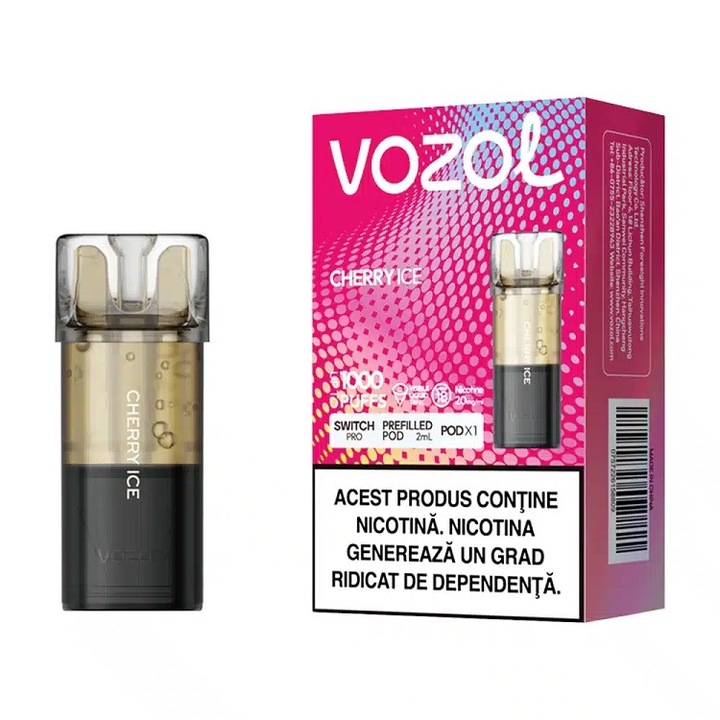 Cartus Vozol Switch Pro 1000 pufuri 20mg - Cherry ICE