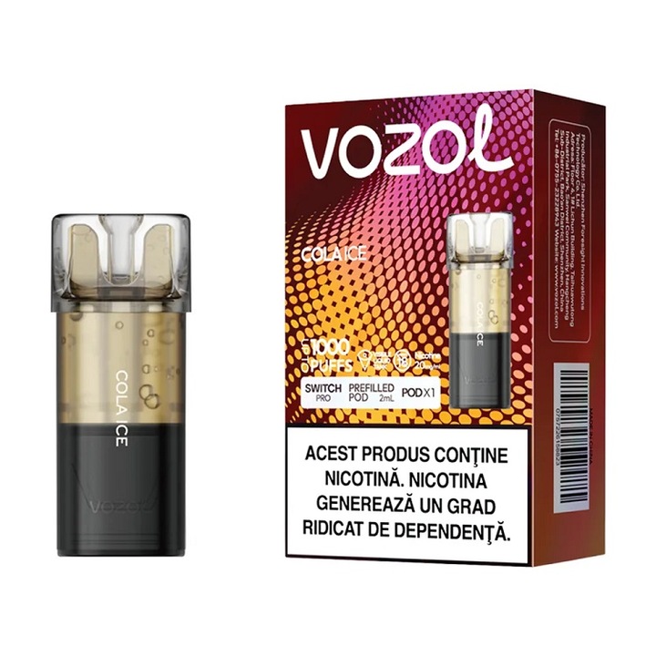 Cartus Vozol Switch Pro 1000 pufuri 20mg - Cola Ice