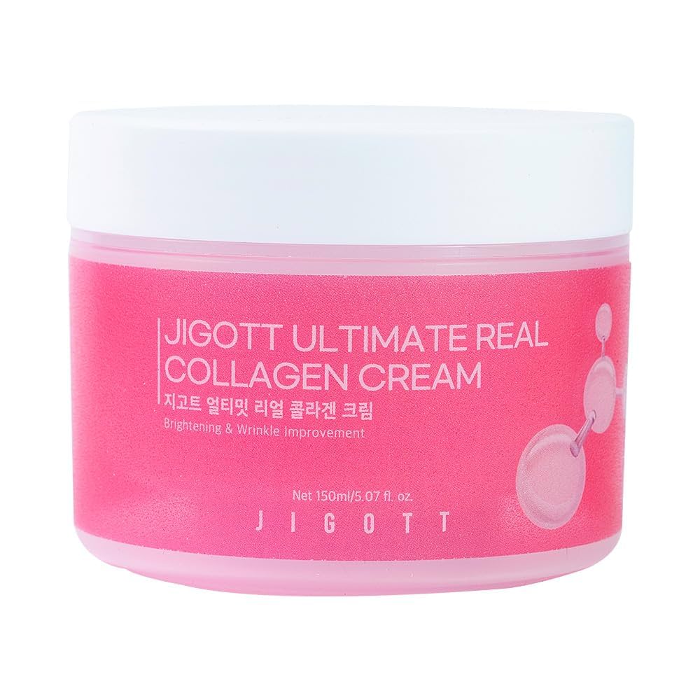 Crema fata Jigott cu Collagen, efect de iluminare si fermitate, 150 ml
