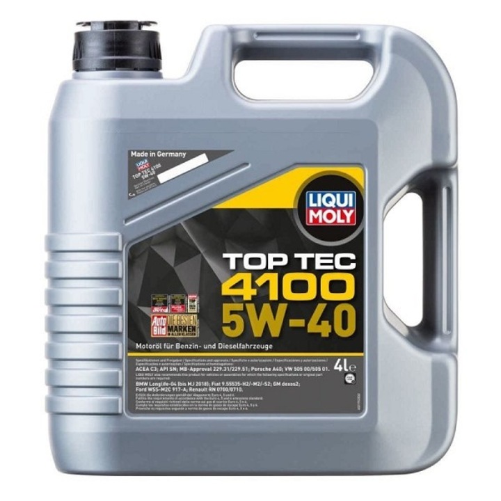 Двигателно масло LIQUI MOLY TOP TEC 4100 5W40 - 4L
