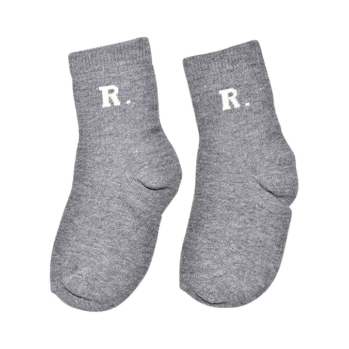 Sosete din bumbac, pentru baieti, Karatepe 2508G2, Gri 121873