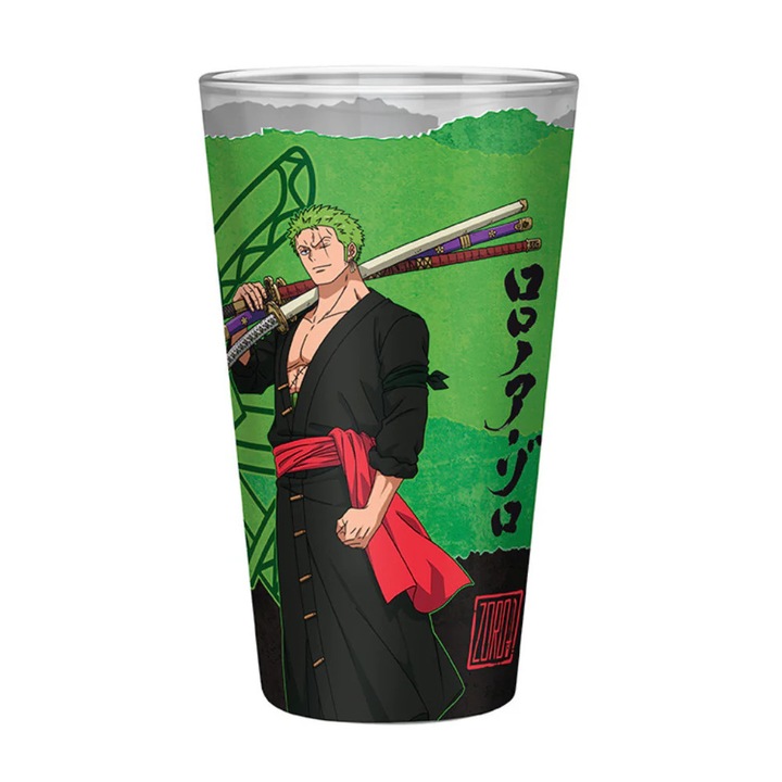 Nagy pohár ABYstyle, One Piece, Zoro, 400 ml