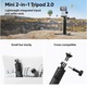 Спортна видеокамера Insta360 GO Ultra, 4K60fps, Creator Bundle, Midnight Black