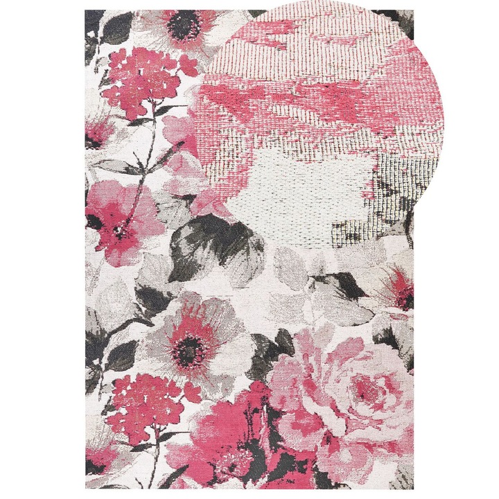 Covor din bumbac multicolor 140 x 200 cm Ejaz