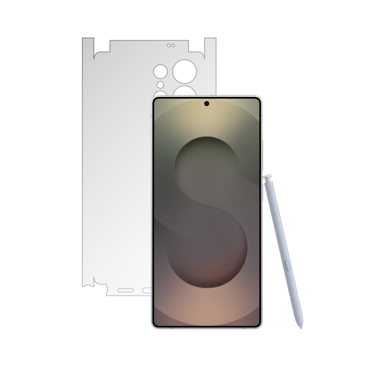 iSkinz Матово Протекторно Фолио за Заден Калъф за Samsung Galaxy S25 Ultra - Невидим Матов Skinz, 360° Изрязване, Матов Силикон против Пръстови Отпечатъци, Антирефлексно За Заден и Страничен Калъф, Прозрачно Самозалепващо се Фолио