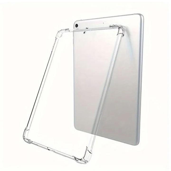 Husa compatibila cu Ipad 12.9 2021, Slim, Antisoc, Flexibila, TPU, Transparent