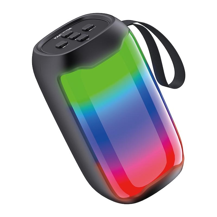 Difuzor Bluetooth cu sunet HD, Wepzsxo, portabil, IPX5, TWS, Bluetooth 5.3, Negru