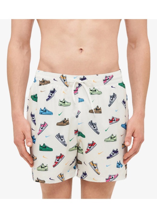 Nike Férfi fürdőnadrág, 5" volley short, NESSF553-107, XS INTL, Bézs