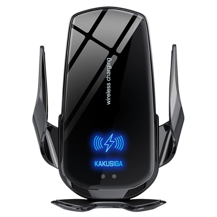 Suport Telefon Auto, KSC-795, Incarcare Wireless si Prindere Automata, Negru