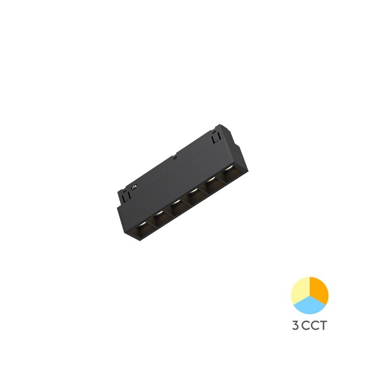 Corp led pt sina magnet 6w 440lm 24gr. 3in1 negru