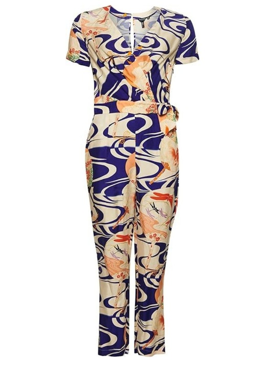 Salopeta dama, Superdry, vintage, viscoza, multicolor