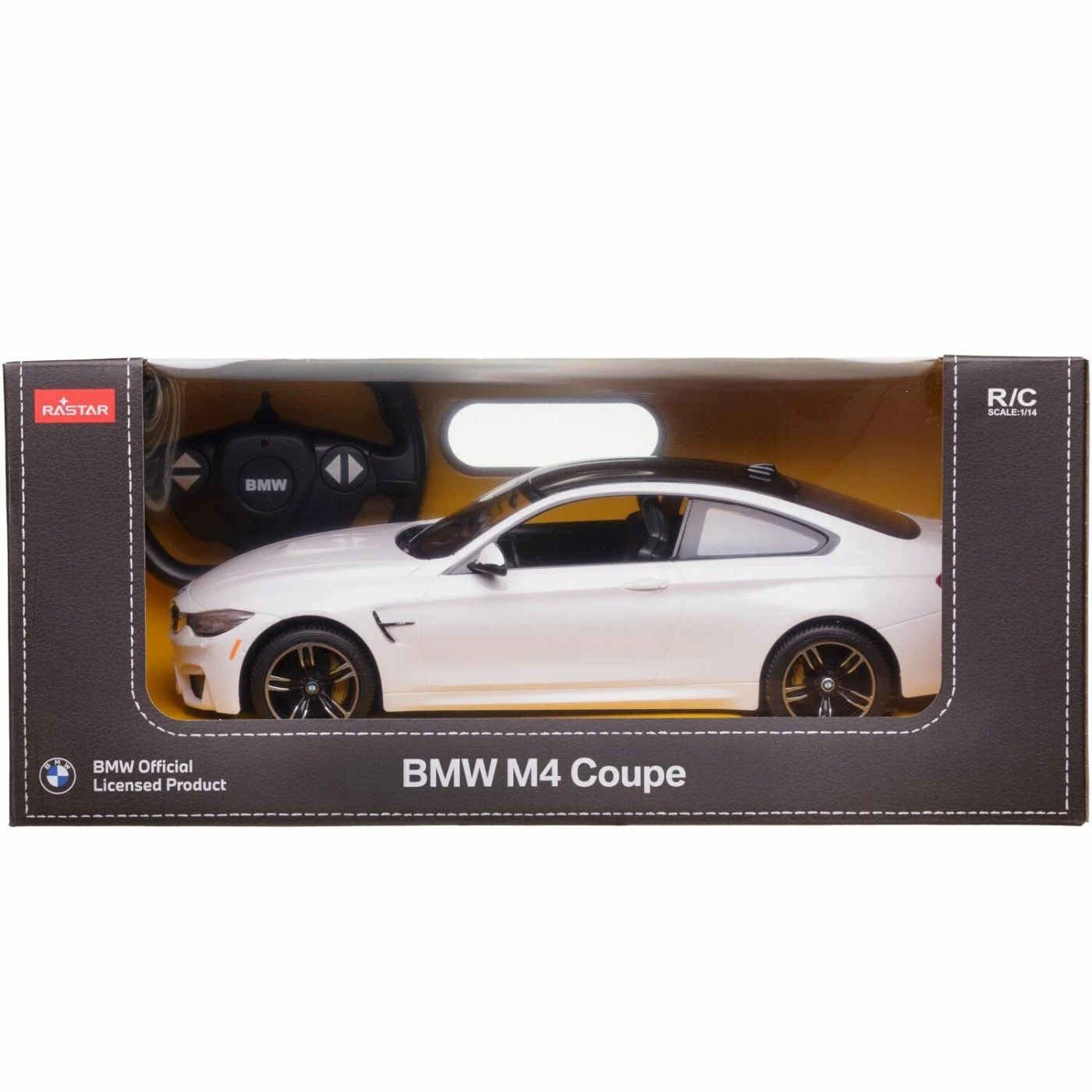 Masinuta Rastar RC - BMW M4, alb, 1:14