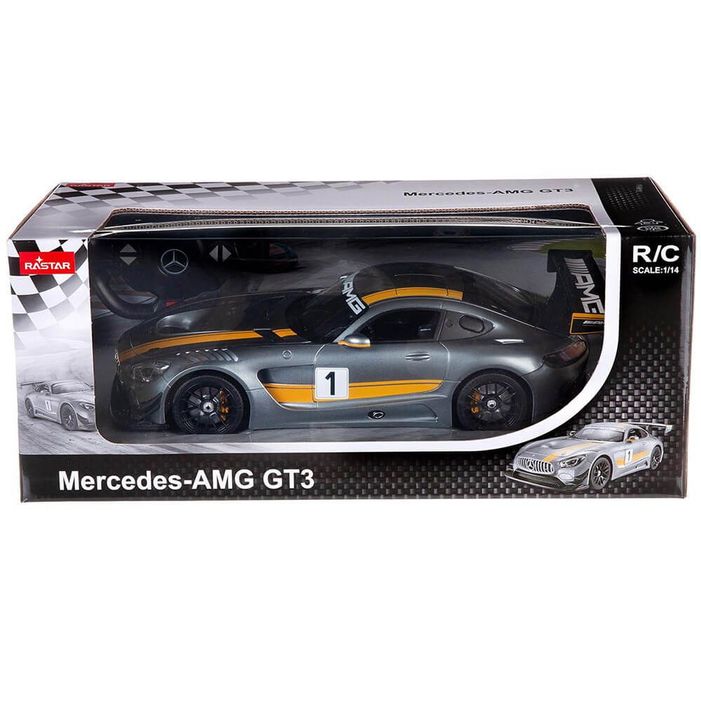 Masinuta Rastar RC - Mercedes AMG GT3, gri, 1:14