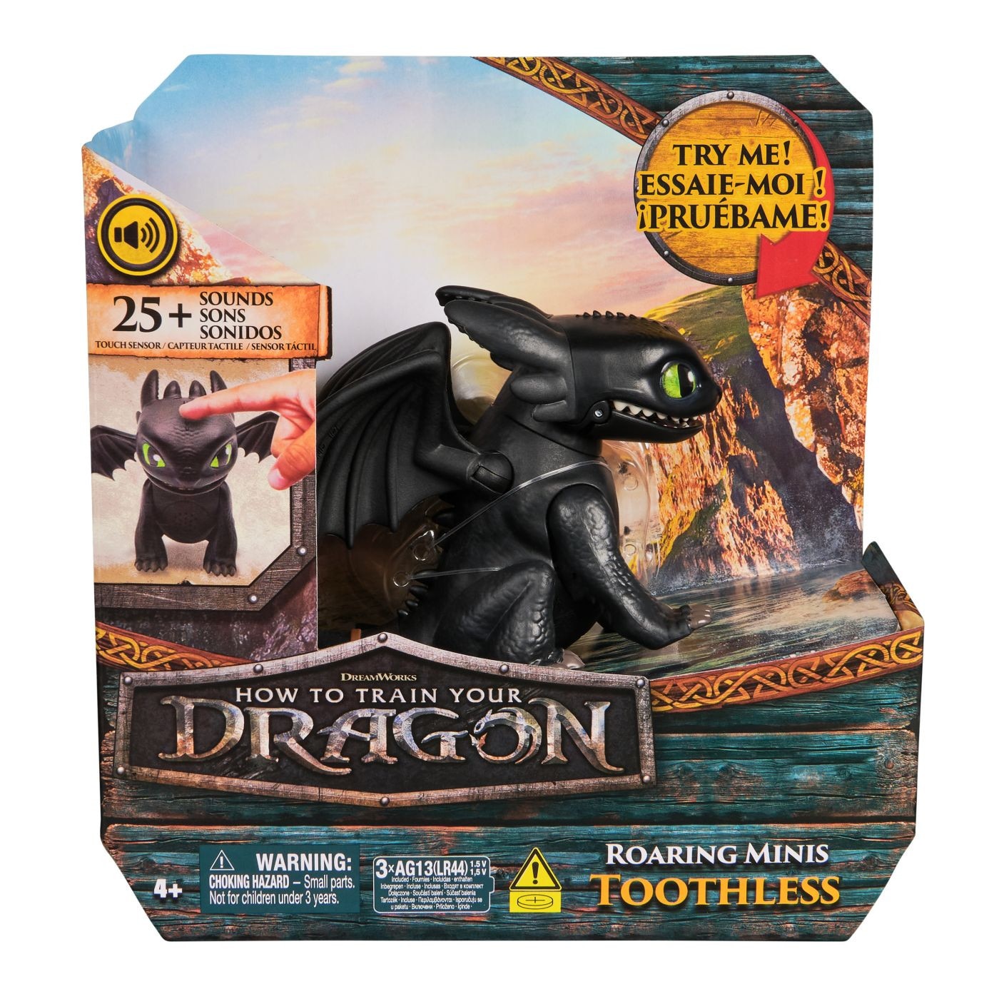Figurina How to train your dragon - Roaring Minis, Toothless, cu sunete