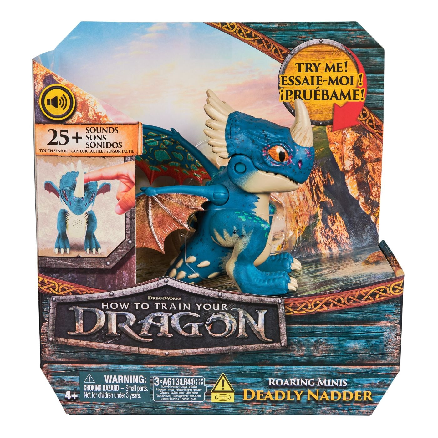 Figurina How to train your dragon - Roaring Minis, Deadly Nadder, cu sunete