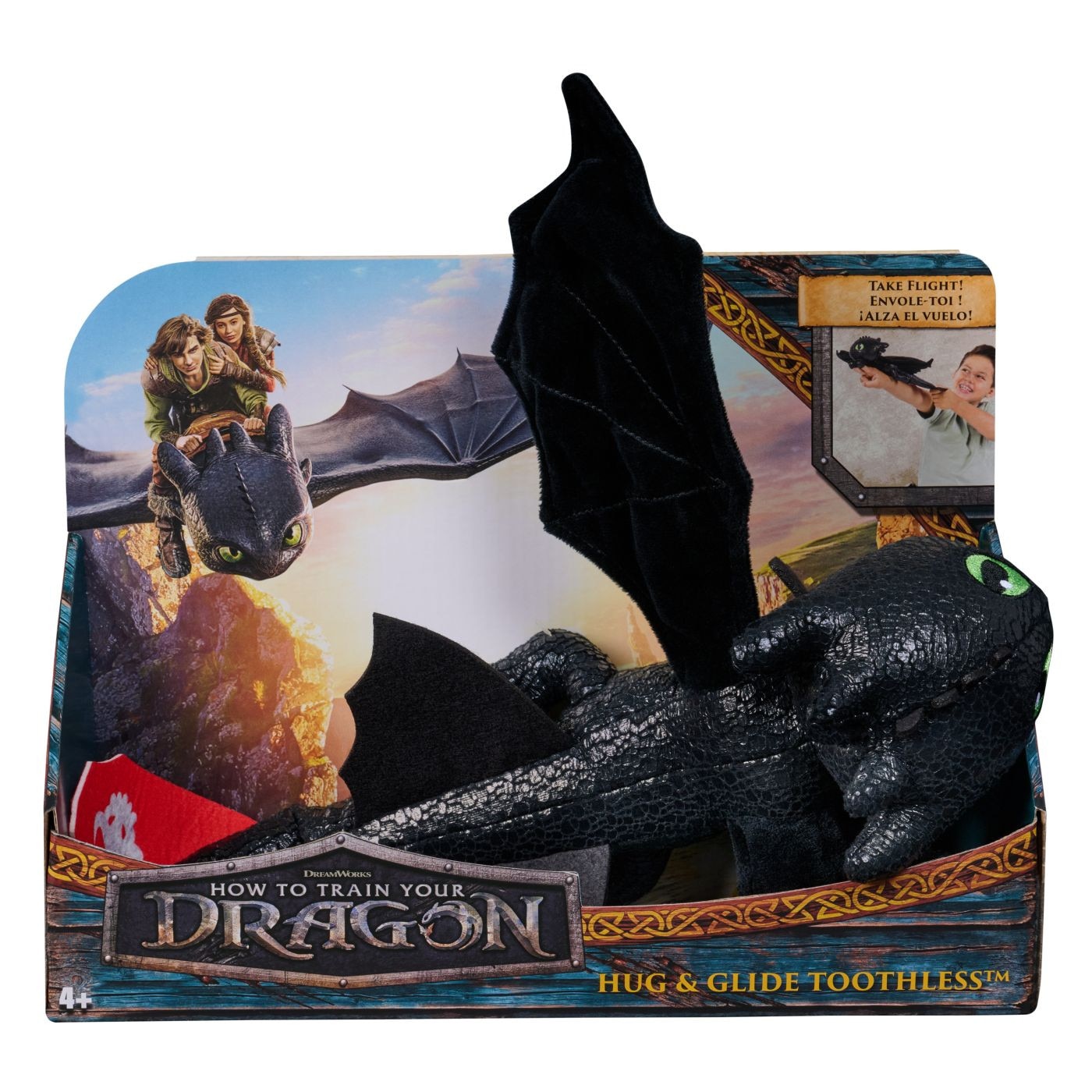 Figurina How to train your dragon - Hug & Glide Toothless