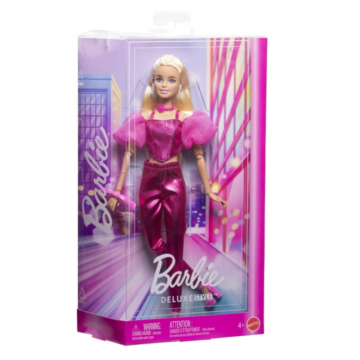 Кукла Barbie - Deluxe Style, С розов костюм