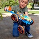Masinuta RC Hot Wheels Monster Truck - Shark vs. Dinos, Tiger Shark Climber
