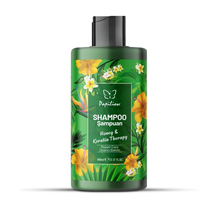 Sampon Papilion 400 ml Honey & Keratina
