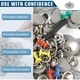 Kit de reparare a plafonului auto, 65 bucati, accesorii complete, Gri