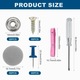 Kit de reparare a plafonului auto, 65 bucati, accesorii complete, Gri